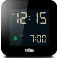 Braun Digital Alarm Clock in Black