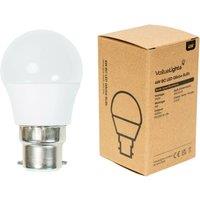 ValueLights 6 Pack B22 White Thermal Plastic Globe LED 4W Warm White 2700K 400lm Light Bulb
