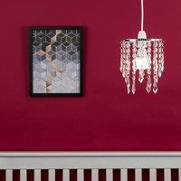 ValueLights Clear Acrylic Droplets Silver Ceiling Pendant Shade