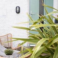 ValueLights Carnforth Black Bulkhead Outdoor Wall Light
