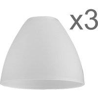 ValueLights Pack of 3 White Ceiling Pendant Shades