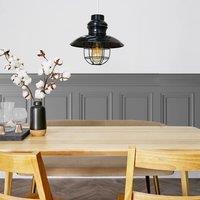 ValueLights Penglai Fishermans Black Ceiling Pendant Shade