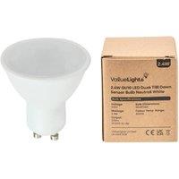 ValueLights 2.4w GU10 Dusk til Dawn Sensor Neutral White LED Spotlight Bulb