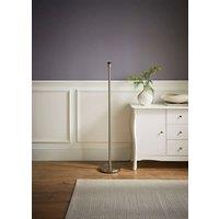 ValueLights Charlie Modern Stem Brushed Chrome Floor Lamp Base in Metallic Silver