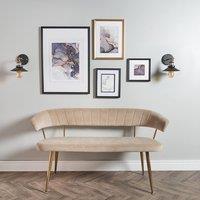 ValueLights Colonial Industrial Gold Indoor Wall Lantern