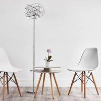 ValueLights Hudson Silver Floor Lamp