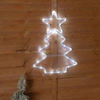ValueLights Christmas Outdoor Tree 36 Cool White Bulbs 45cm