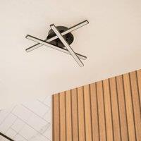 ValueLights Infinity Black 3 Arm IP44 Rated Integrated LED Ceiling Wall Light