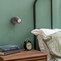 ValueLights Benton Single Adjustable Spotlight IP44 Rated Bathroom Wall Light in Grey