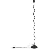 ValueLights Wiggle Black Metal Floor Lamp Base