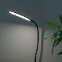 ValueLights Daylight Adjustable Reading Task LED Desk Lamp With Clamp in Black