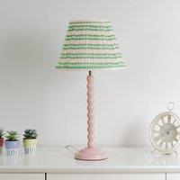 ValueLights Riza Tapered Fabric Pleated Easy Fit Small Lamp Shade in Pink