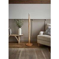 ValueLights Victoria Traditional Wooden Stem Floor Lamp Base in Natural
