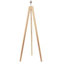ValueLights Jackson Natural Wooden Tripod Floor Lamp Base