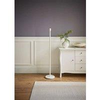 ValueLights Charlie White Metal Single Stem Floor Lamp Base