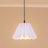 ValueLights Lauren Fabric Pleated Scallop Edge Tapered Ceiling Floor Table Lamp Shade in Lilac