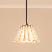 ValueLights Lauren Fabric Pleated Scallop Edge Tapered Ceiling Floor Table Lamp Shade in Grey