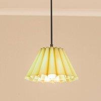 ValueLights Lauren Fabric Pleated Scallop Edge Tapered Ceiling Floor Table Lamp Shade in Pale Green