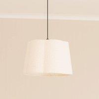 ValueLights Amy Cream Boucle Scallop Shape Ceiling Floor Table Lamp Shade
