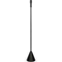 ValueLights Mitch Wooden Single Stem Triangle Floor Lamp Base in Black