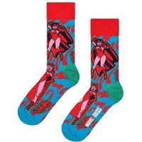 Happy Socks Men Marvel Scarlet Witch Novelty Socks | Gift Idea in Red | Size: 6-11