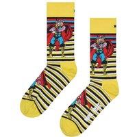 Happy Socks Men Marvel Thor Novelty Socks | Gift Idea in Yellow | Size: 6-11