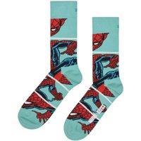 Happy Socks Men Marvel Web-Slinger Novelty Socks | Gift Idea in Blue | Size: 6-11