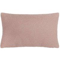 Furn Malham Fleece Rectangular Cushion in Light Pink | Size: 30cm x 50cm