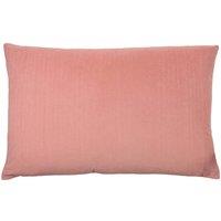 Furn Contra Soft Velvet Contrast Coloured Reverse Cushion in Pink | Size: 40cm x 60cm