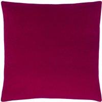 Paoletti Sunningdale Soft Velvet Cushion in Dark Pink | Size: 50cm x 50cm