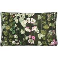 Paoletti Veadeiros Botanical Printed Cushion in Pink | Size: 30cm x 50cm
