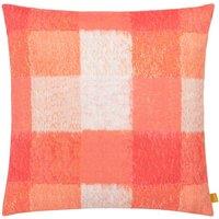 Furn Alma Check Printed Cushion in Pink | Size: 50cm x 50cm