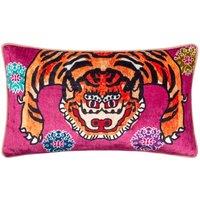 Furn Year Of The Tiger Abstract Cushion in Pink | Size: 30cm x 50cm