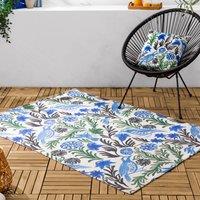 Furn Alentejo Outdoor/Indoor Washable Rug in Blue | Size: 120cm x 170cm