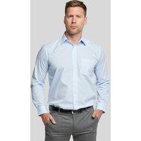 Double TWO Men Glacier Blue Long Sleeve Non-Iron Shirt | Size: 14.5 in