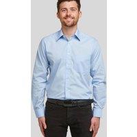 Double TWO Men Glacier Blue Classic Easy Care Long Sleeve Shirt | Size: 15.5 in