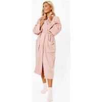 OHS Towel Bath Robe Dressing Gown 100% Cotton in Light Pink
