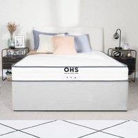OHS Memory Foam Mattress Extra Comfort Springs in White | Size: Single