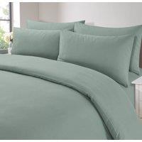 OHS 2 Pack Soft Microfibre Wrinkle Resistant Housewife Pillowcases in Pale Blue | Size: Standard Pillow Case