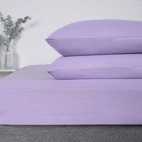 OHS 2 Pack Soft Microfibre Wrinkle Resistant Housewife Pillowcases in Lilac | Size: Standard Pillow Case