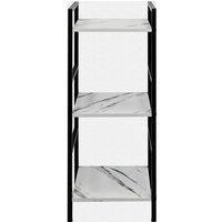 OHS Shelving Unit 3 Tier Living Room Storage Organiser Modern Wire Home Decor Office in White