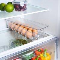 OHS Fridge Egg Holder BPA Free Stackable Storage with Lid in Clear