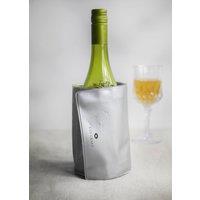 BarCraft Wrap Around Silver Wine Cooler, Gift Boxed
