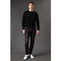 Mens Black Wash Skinny Fit Jean - 36R