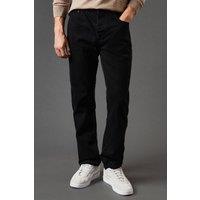 Mens Black Straight Fit Jeans - 32S