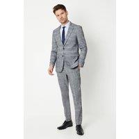 Mens Slub Textured Wedding Suit Trouser - Neutral - 28S