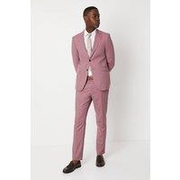 Mens Textured Rose Slim Fit Suit Trouser - 30R