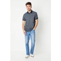 Mens Stone Wash Bootcut Jeans - Blue - 38R