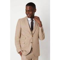 Mens Slim Fit Neutral End On End Suit Jacket - 46R