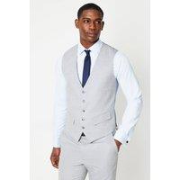 Mens Light Grey Wedding Suit Waistcoat - Neutral - M